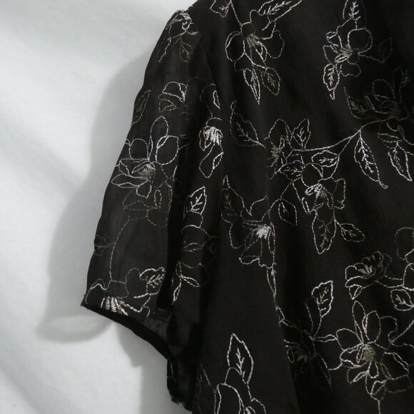 ENCORE | size 22 | Brown Floral Blouse - Picture 3 of 14